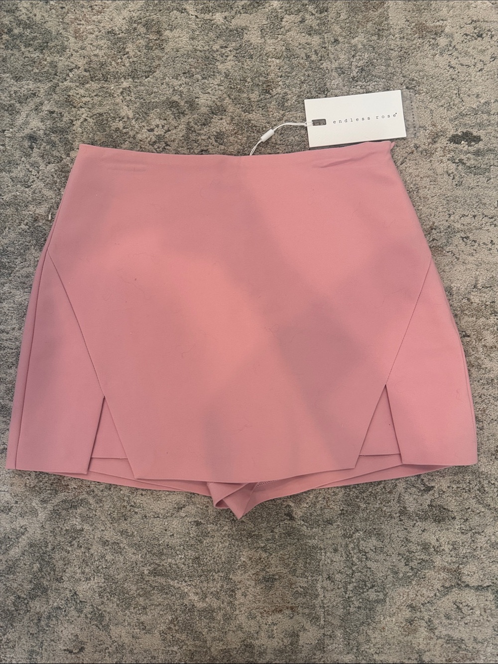 Endless Rose Pastel Pink Layered Skort